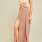 Entro - Solid Slit Maxi Pants