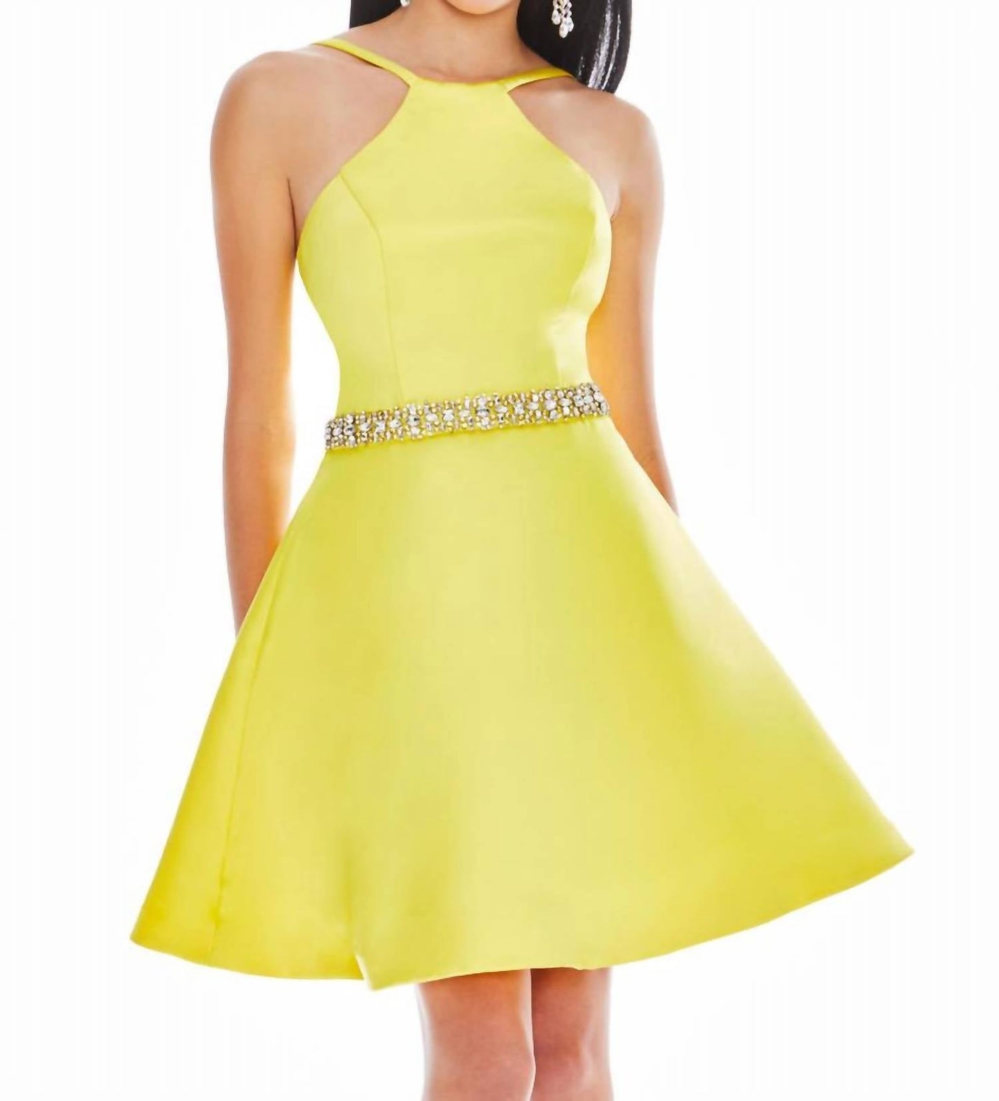 Ashleylauren - Halter Mini Dress