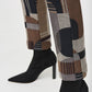 Joseph Ribkoff - Plaid Geometric Straight Ankle Pant