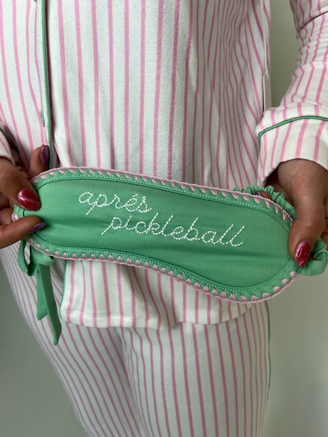 Pj Salvage - Happiest On The Court Pickleball Striped Pajama Set