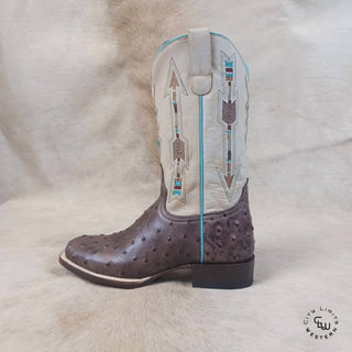 Null - Women's Arrow Feather Roper Square Toe Boots