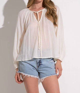 Elan - Prescila Peasant Top