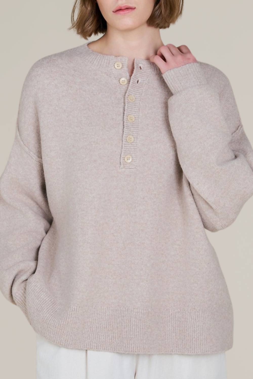 Grade & Gather - Button Down Pullover Sweater