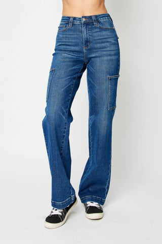 Judy Blue - High Rise Cargo Straight Jean