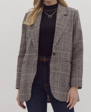 Entro - Tastefully Tartan Blazer