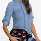 Johnny Was - Florida Cotton Velvet Makeup Bag