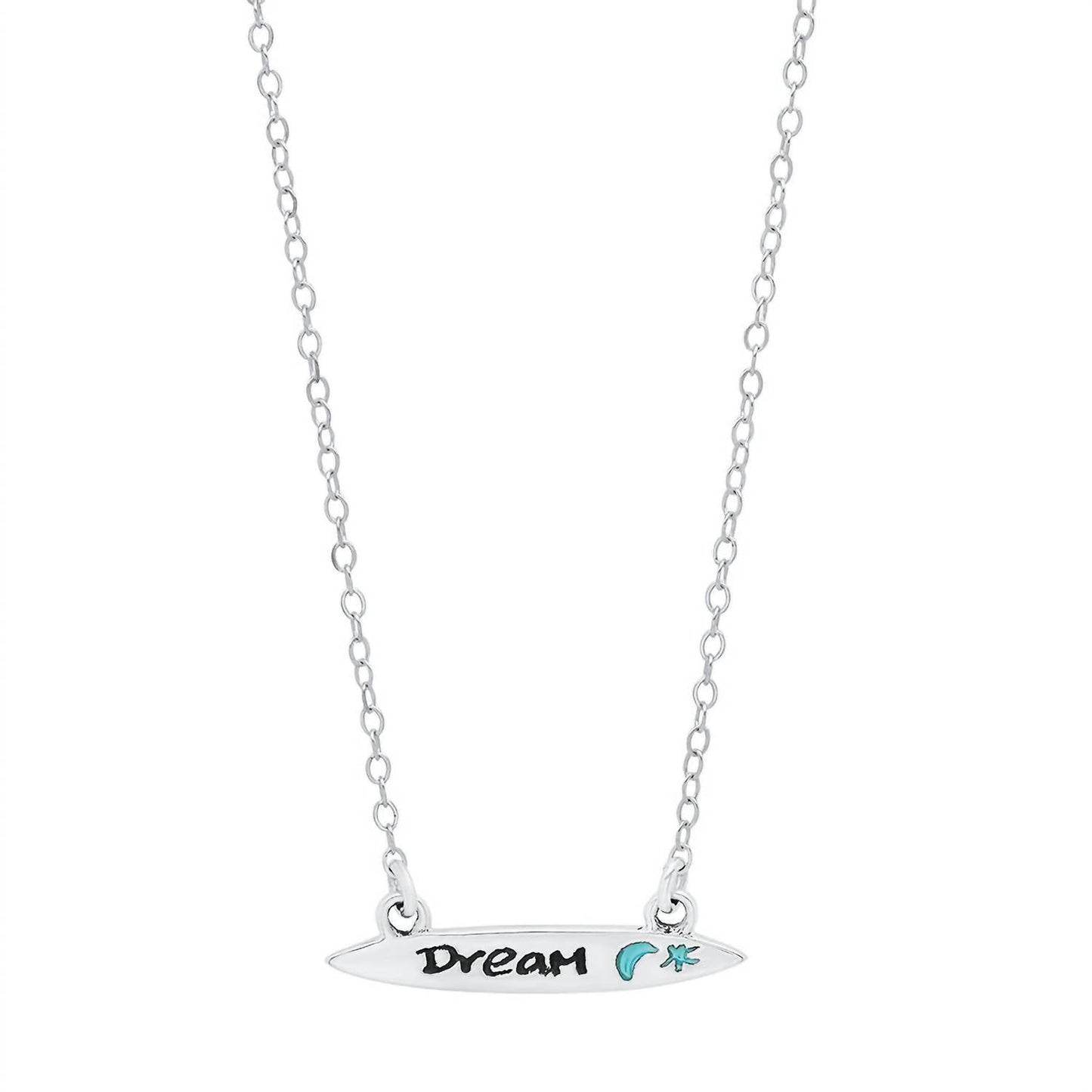 Jessica Elliot - Women's Enamel Small Surfboard Necklace - Dream