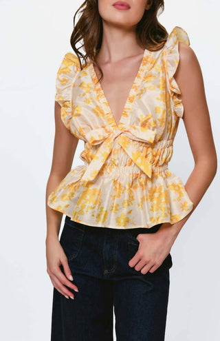 Hutch - Tazz Flutter Sleeve Top