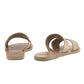 Ancient Greek Sandals - Women's Apteros Slide Leather Flat Sandals