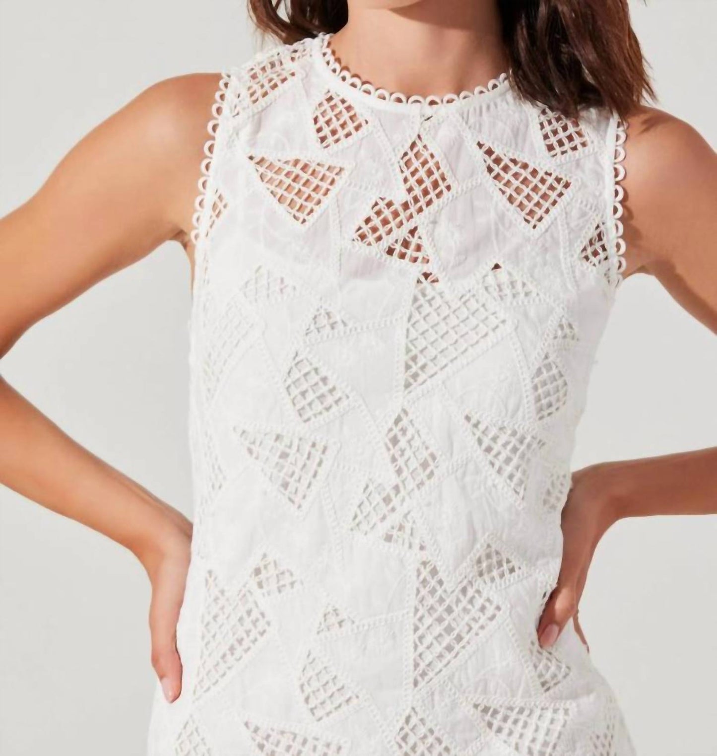Astr - Madge Crochet Lace Mini Dress