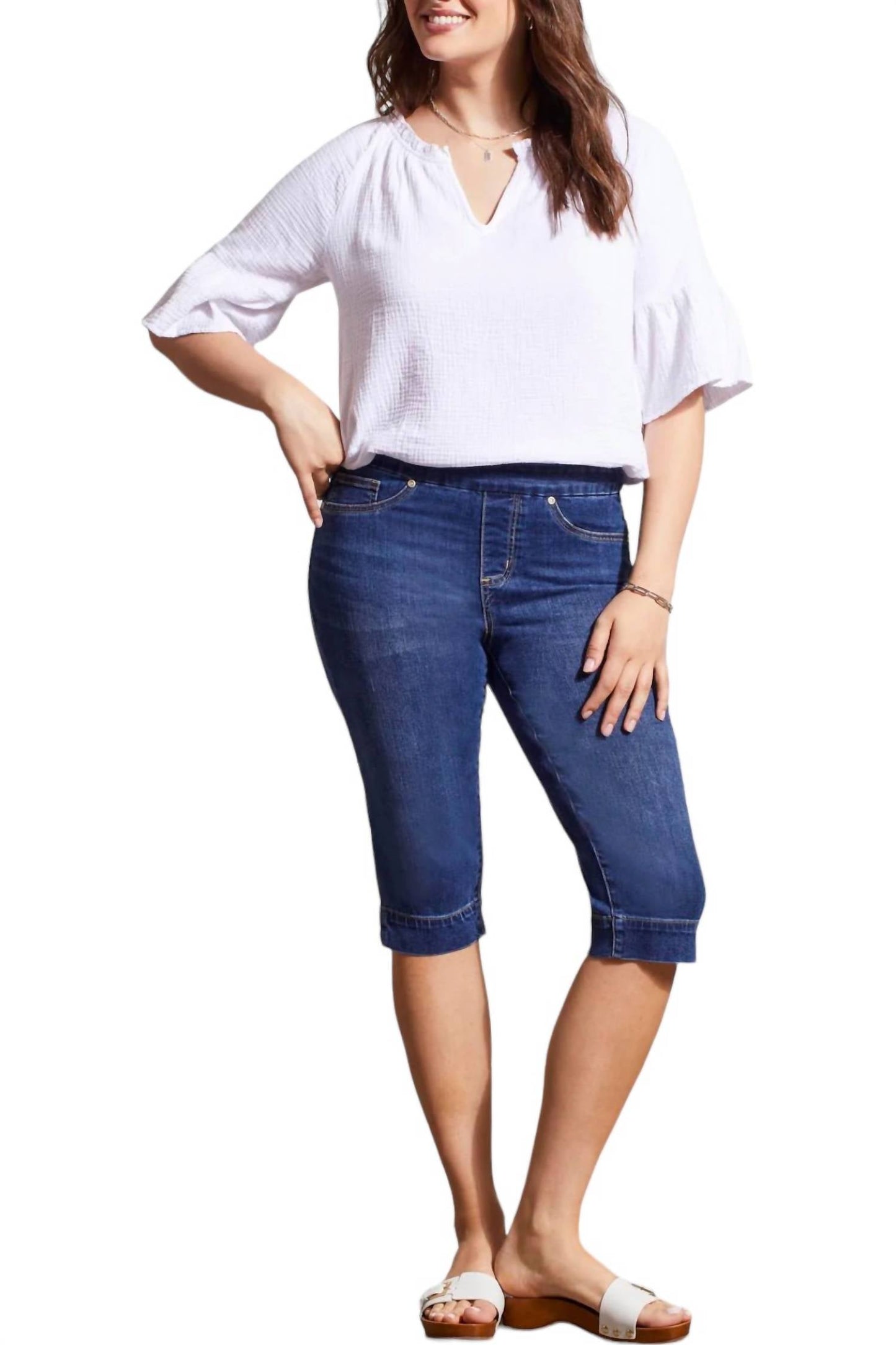 Tribal - Audrey Denim Capri Pants