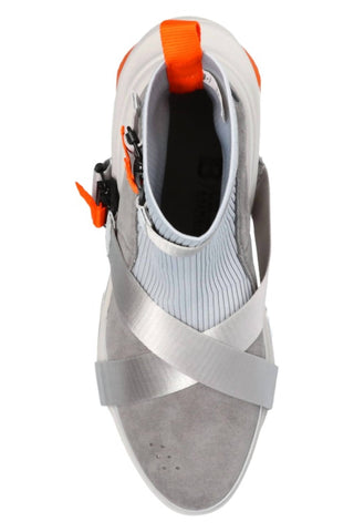 Balmain - Men's B Bold Strap Knit & Suede High-top Sneakers