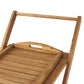 Riviera Bar Cart Natural Stained Acacia Wood Mobile Bar Cart