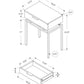 Spacious Table Top Accent Side Table with Storage Drawer