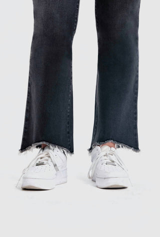 1822 Denim - Hi-low Fray Hem Ankle Boot Jean