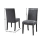 Eleanor Upholstered Dining Chairs with Nailhead Trim - Set of 2