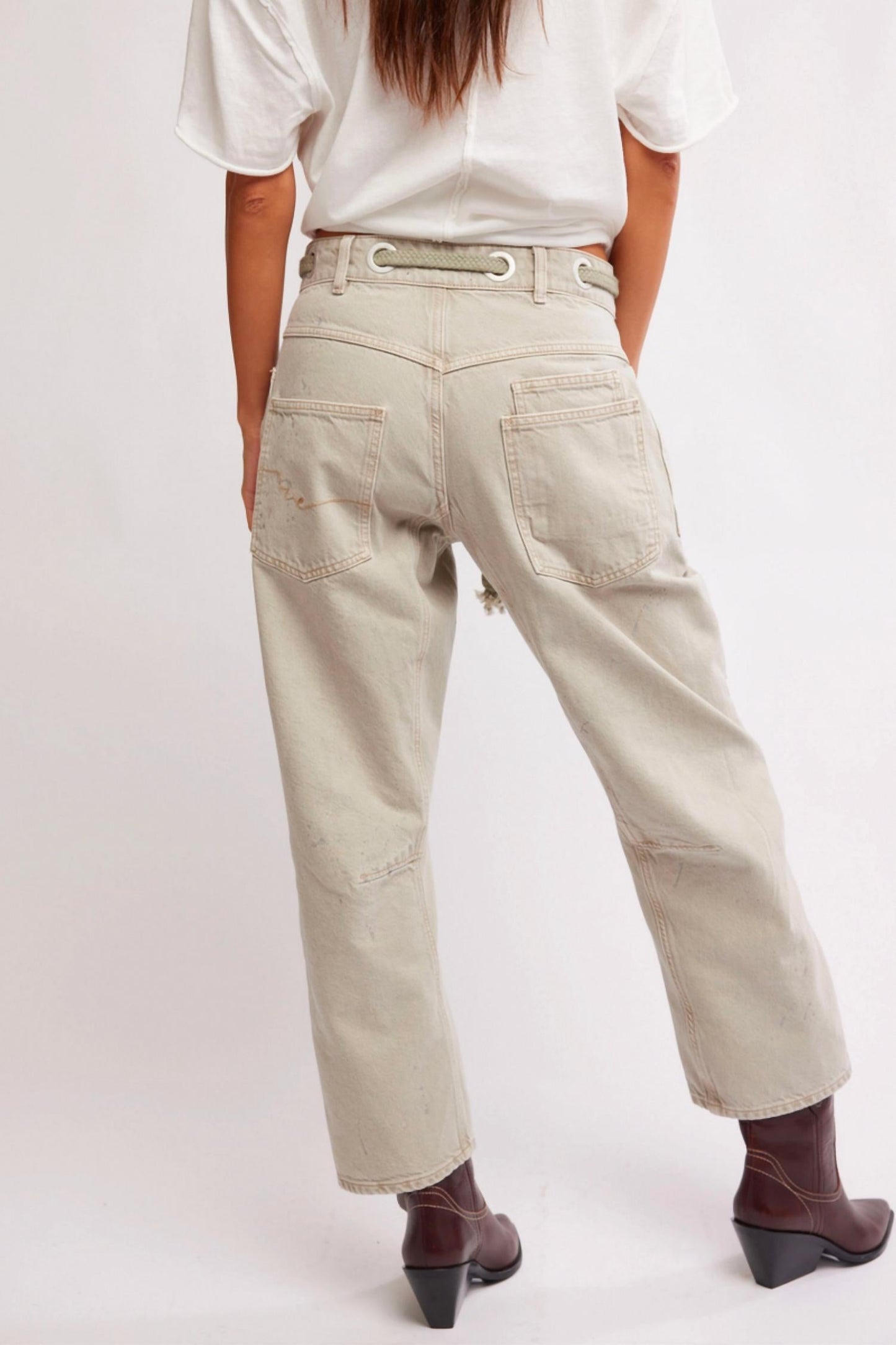 Free People - Moxie Jetty Pull-on Barrel Jeans