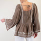 Easel - Desert Bloom Boho Top