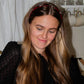 Andi - Women's Velvet Bow And Pearl Headband