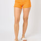Judy Blue - Mid Rise Frayed Hem Denim Shorts