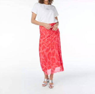 Esqualo - Fancy Animal Print Mesh Skirt