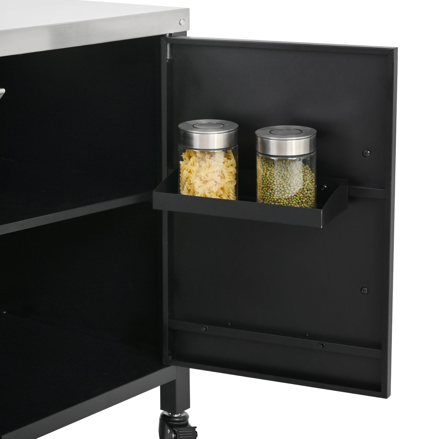 K&K 72.4' Large Grill Table for Big Green Egg