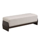 Bench With Thick Soft Cushions For 3 People - Brown Beige