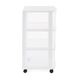 Gracious Living Classic 3 Drawer Organizer Plastic Storage Cart w/Wheels(2 Pack)