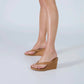 Tony Bianco - Women's Avanti Suede Wedge Thong Sandals