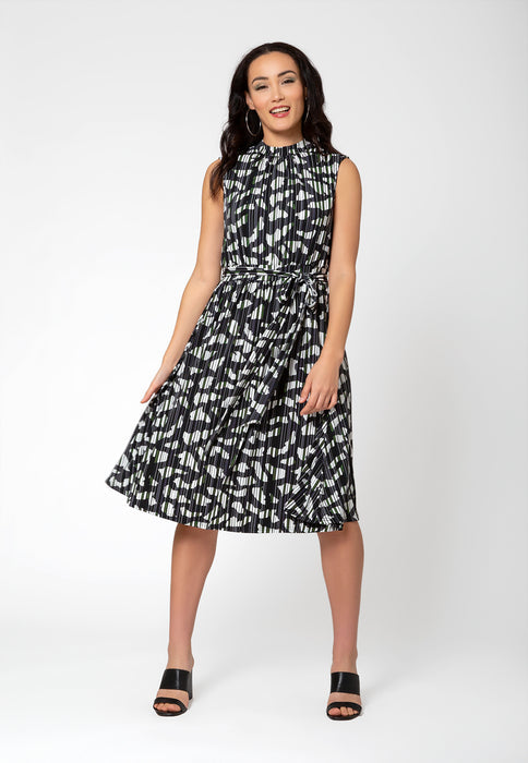 Leota Women's Mindy Sleeveless Midi Dress Blue