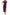 Xscape Ruffle Off the Shoulder Scuba Crepe Midi Dress in Mulberry, Size 12