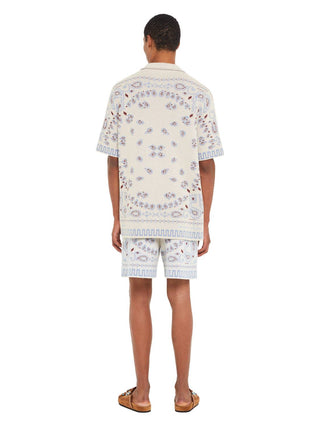 Alanui - Men's Cotton Piquet Bandana Bermuda Shorts