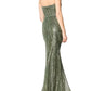 Ivonne D - Beaded Fit-and-flare Gown