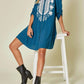 Andree By Unit - Embroidered Paisley Shirt Dress
