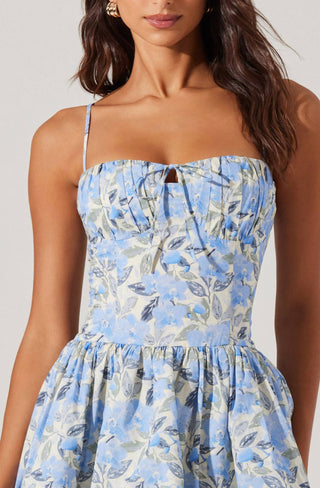 Astr - Larissa Floral Bubble Mini Dress