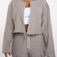 Honor The Gift - Round Crop Zip Crew Sweatshirt