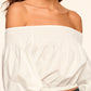Ramy Brook - Lillian Poplin Off Shoulder Top