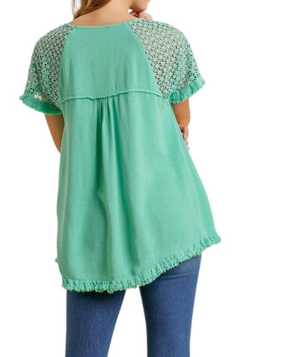 Umgee - Crochet Detailed Top