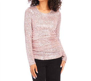 Karen Kane - Sequin Side Shirred Top