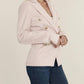 Dolce Cabo - Faux Suede Doubled Breasted Blazer