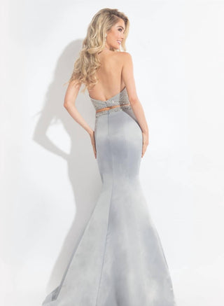 Rachel Allan - Matte Satin Two-piece Mermaid Gown