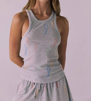 Chaser - Neon Bolt Stitches Tank
