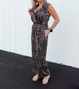 Dress Forum - Untamed Sleeveless Shirt Jumpsuit