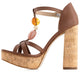 Andrea - Women's High Heel Sandals With Ornamental Stones