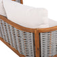 Outdoor Unique Tub Design 4-Seat Sofa Set with Woven Rope