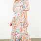Thml - Floral Puff Sleeve Tiered Dress