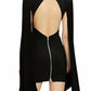 Jovani - Open Back Bodycon Mini Dress