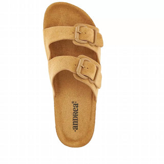 Andrea - Women's Double Strap Footbed Platform Sandals