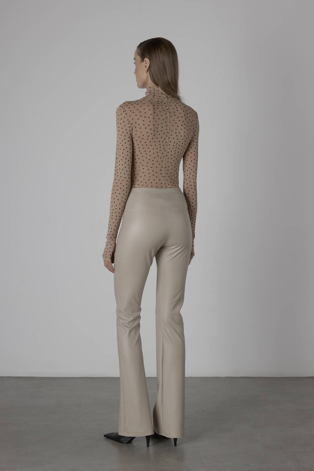 Enza Costa - MATTE LEATHER BOOTCUT LEGGING