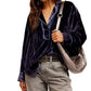 Free People - Luxy Velvet Solid Shirt